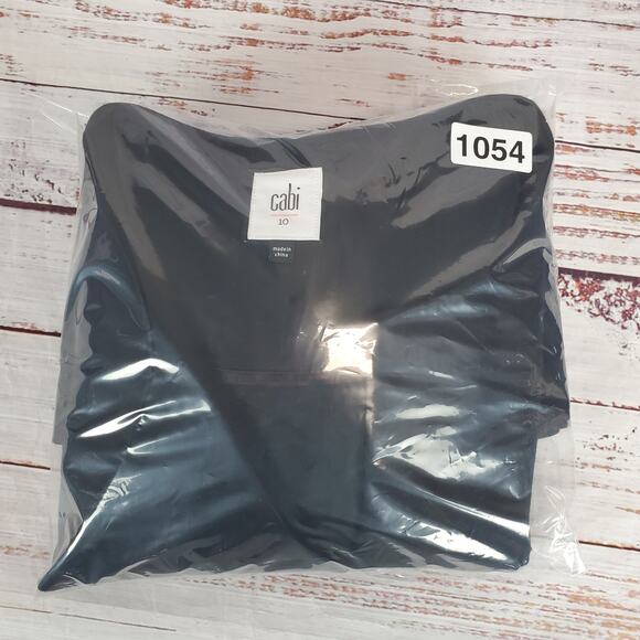 Cabi Black Agency Peplum Ponte Blazer 10 Double Shoulder Pads Career Corpcore - Picture 16 of 16